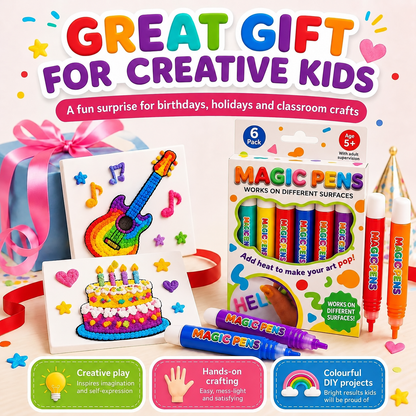 🎁🔮Magic Pen – Draw 3D with one stroke!🎄DIY Bubble Magic Drawing Pens