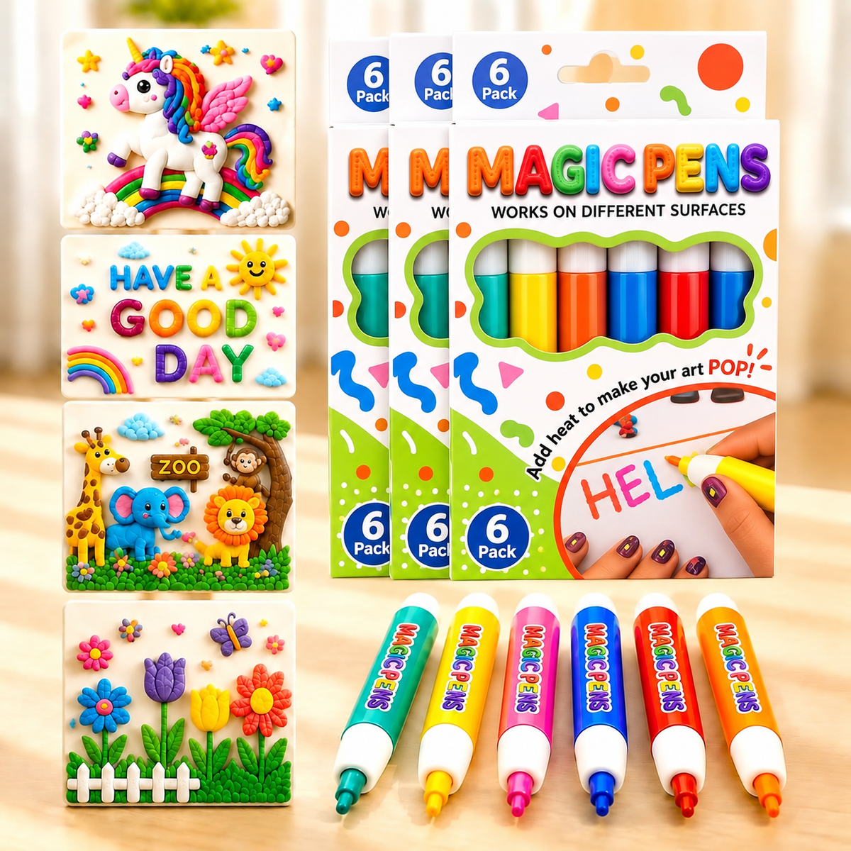 🎁🔮Magic Pen – Draw 3D with one stroke!🎄DIY Bubble Magic Drawing Pens