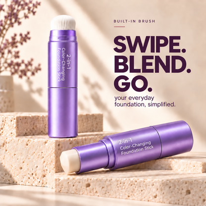 2-in-1 Color-Changing Foundation Stick