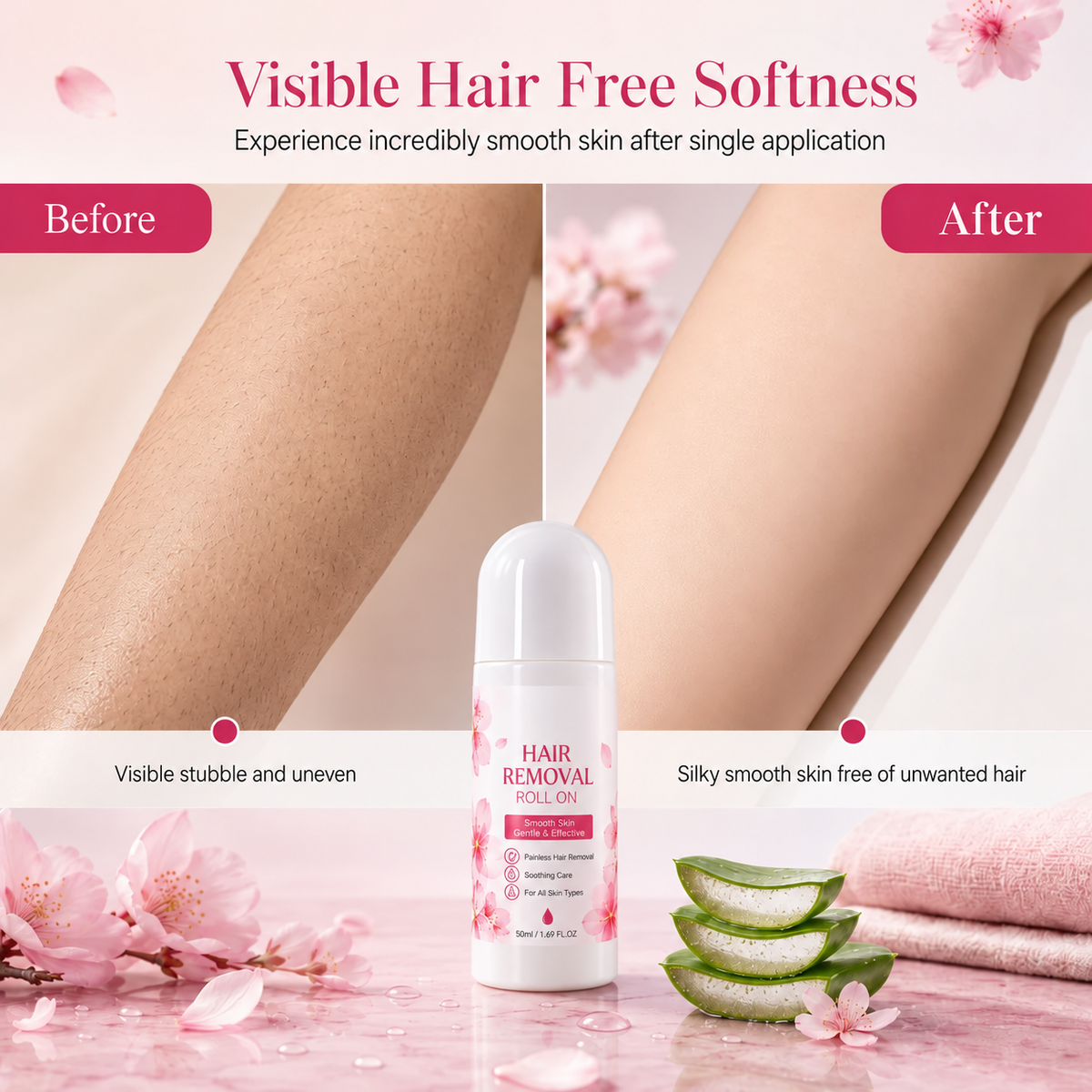Gentle Smooth Roll-On Body Hair Removal