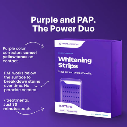 Purple Teeth Whitening Strips